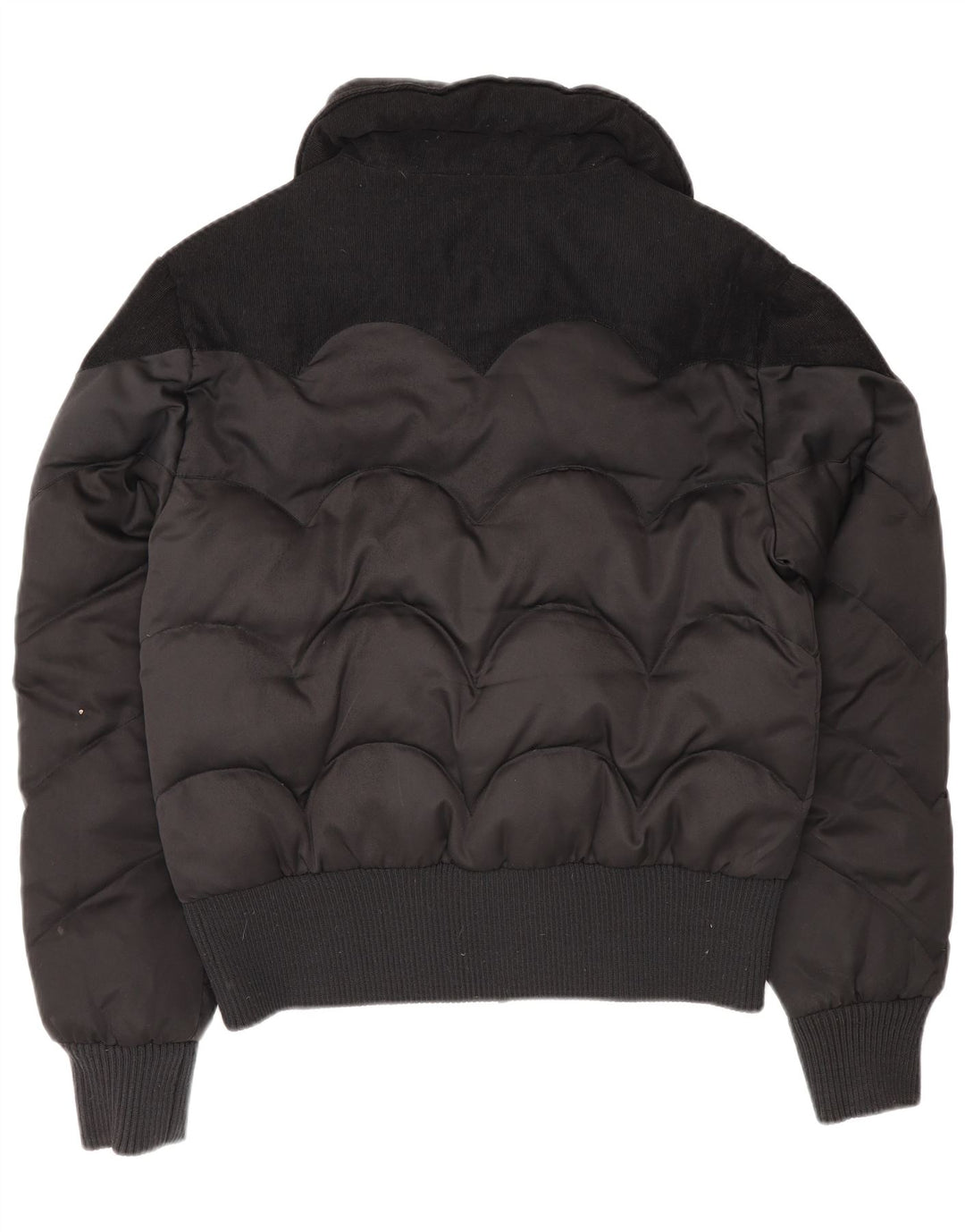 Jaqueta bomber acolchoada feminina Levi's UK 16 grande poliéster preto