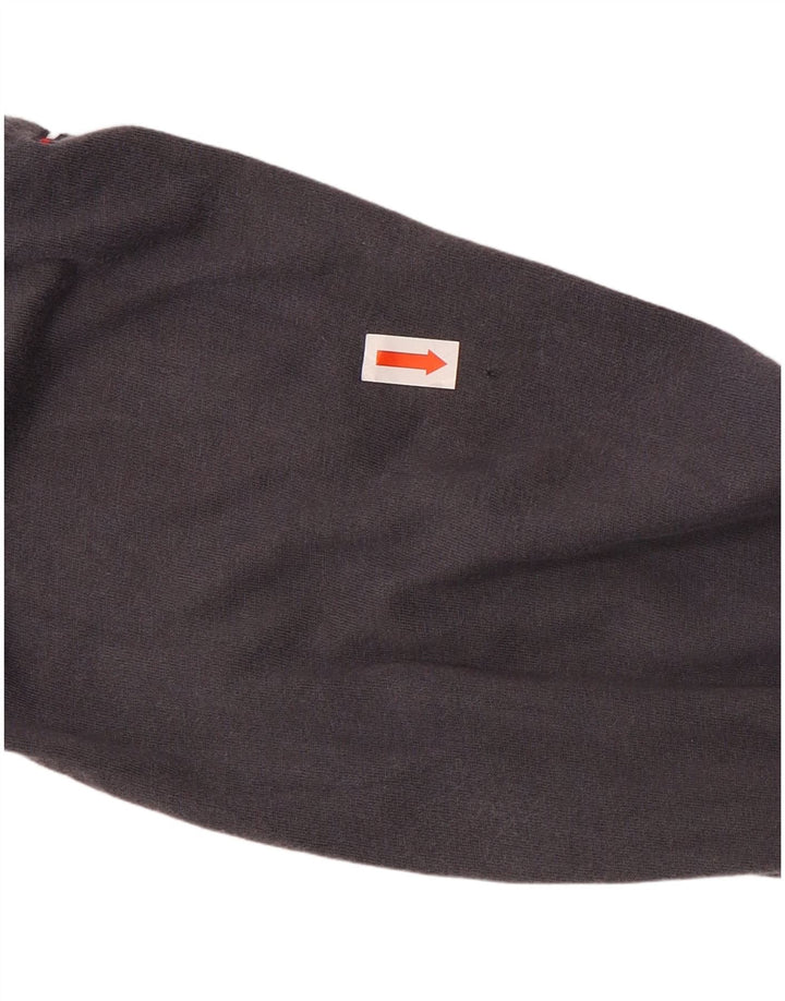 Top gráfico masculino TOMMY HILFIGER manga comprida grande cinza