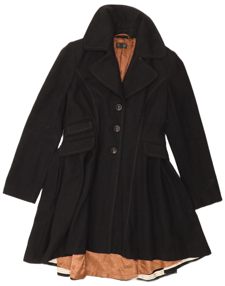 Casaco feminino Topshop Princess UK 12 lã preta média