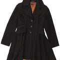 Casaco feminino Topshop Princess UK 12 lã preta média