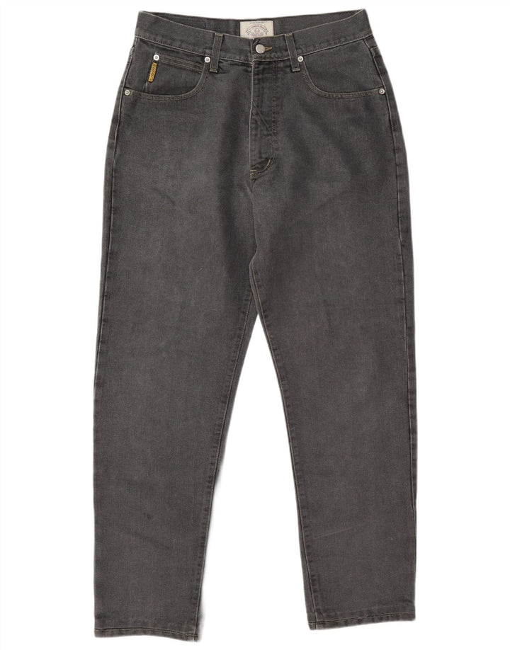 Armani Jeans feminino de cintura alta W33 L30 Cinza