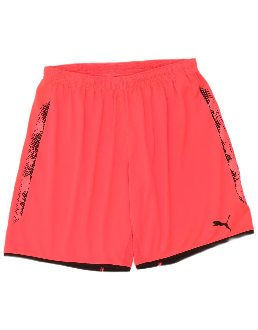 Shorts esportivos masculinos Puma XL poliéster manchado vermelho