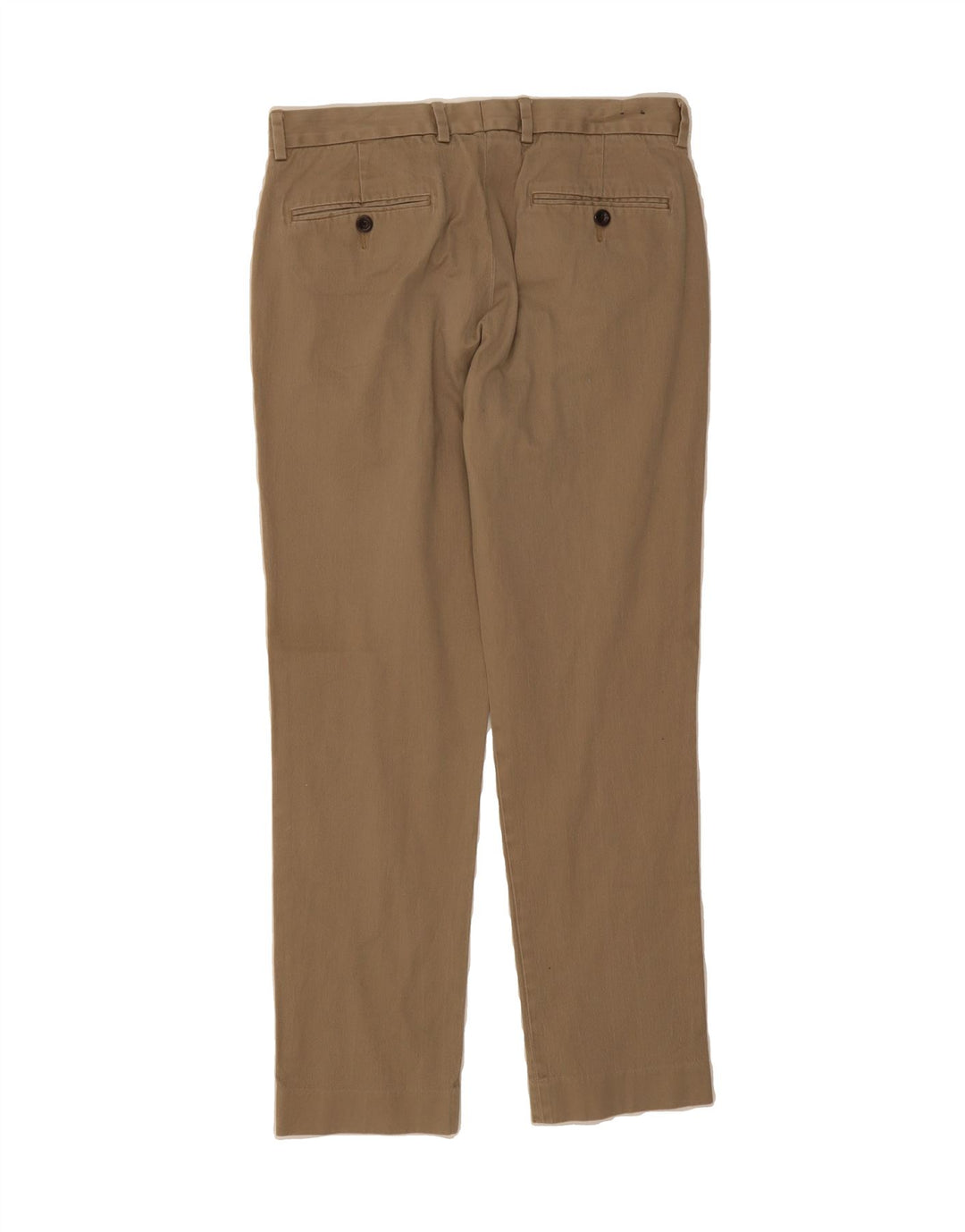 J. CREW Mens Ladlow Straight Chino Trousers W30 L3 Brown Cotton Vintage J. Crew and Second-Hand J. Crew from Messina Hembry 