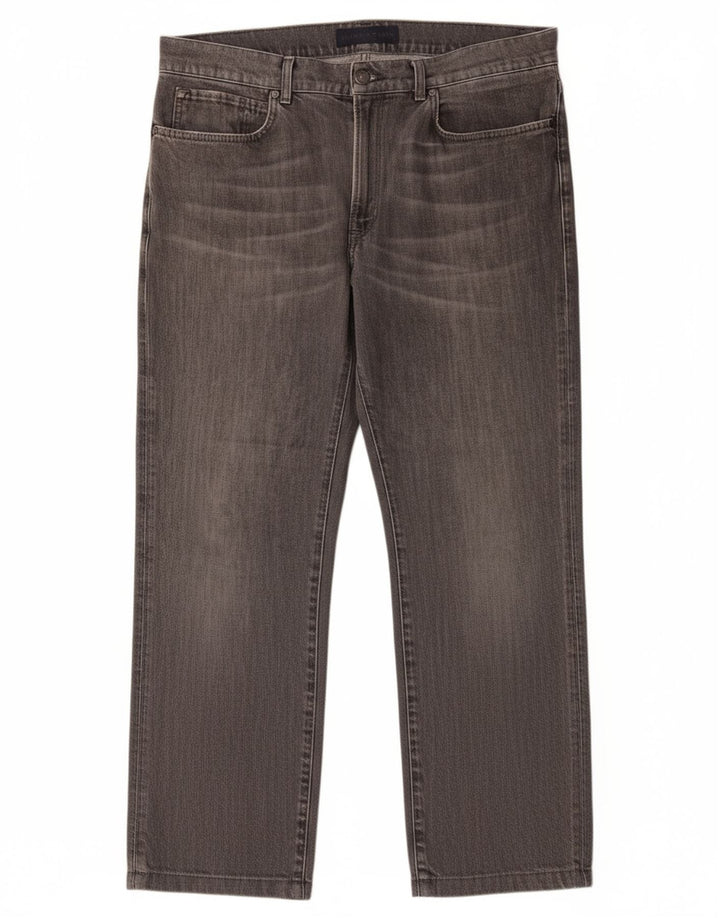 Jeans retos masculinos TRUSSARDI W38 L28 algodão cinza