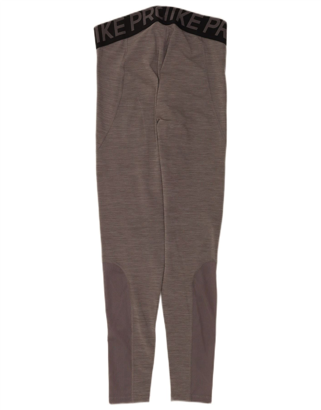 Nike Womens Dri Fit Graphic Leggings UK 12 Medium Grey Colourblock