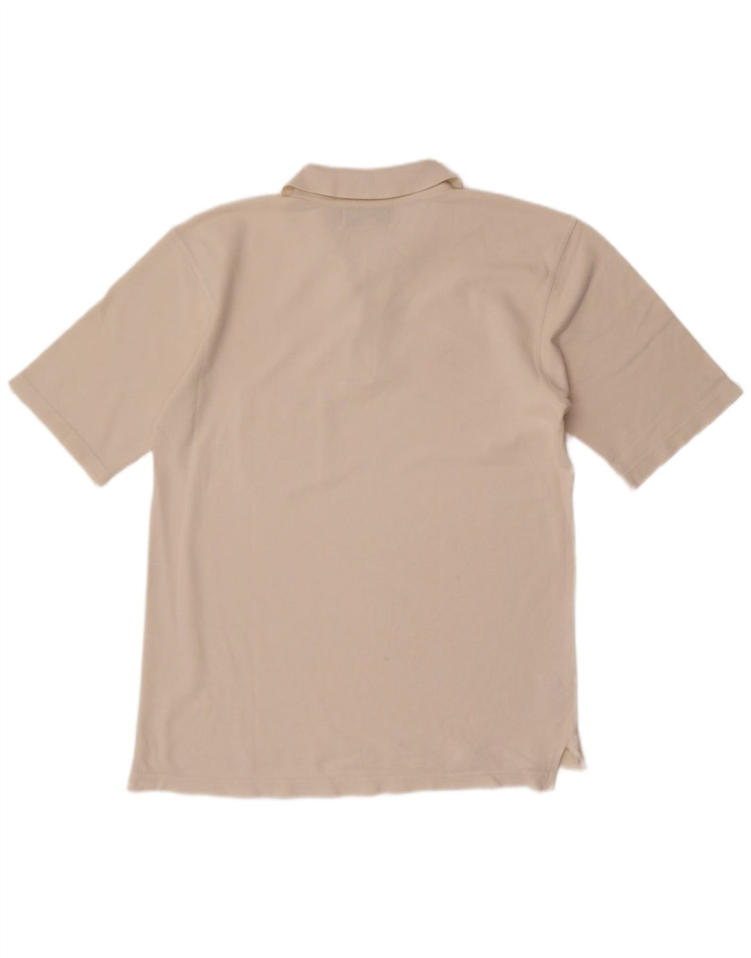 Camisa polo masculina Barbour grande de algodão branco