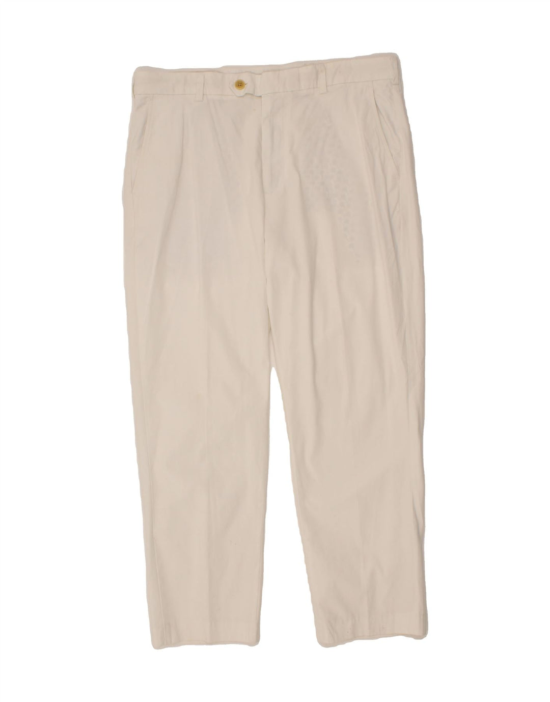 BROOKS BROTHERS Womens Straight Chino Trousers W36 L30 Off White Vintage Brooks Brothers and Second-Hand Brooks Brothers from Messina Hembry 