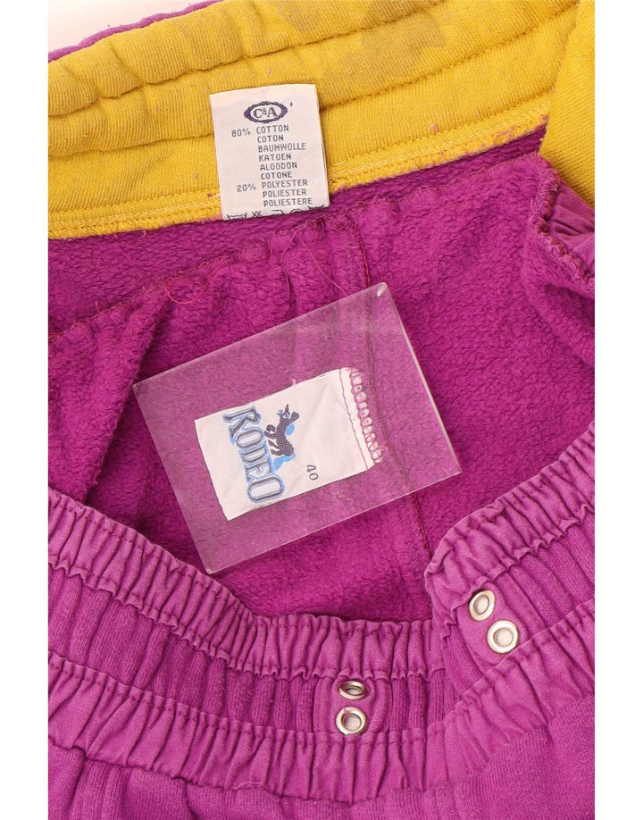 Rodeo feminino gráfico completo agasalho EU 40 médio rosa geométrico retrô
