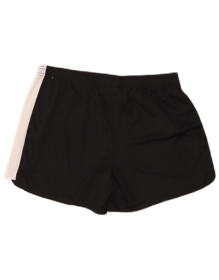 Shorts esportivos femininos Nike UK 16 grande preto colorblock poliéster