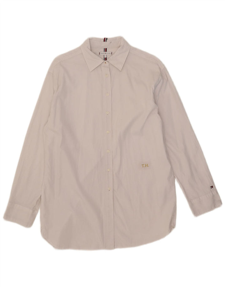 Camisa feminina Tommy Hilfiger US 8 médio algodão branco