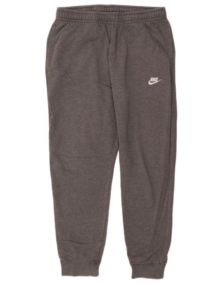 Calça de treino masculina Nike joggers grande algodão cinza