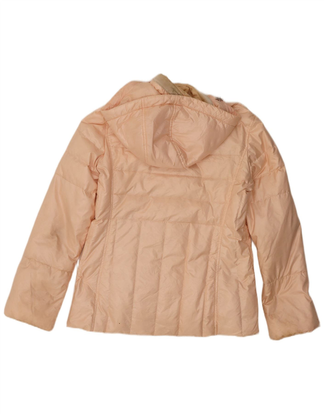Jaqueta feminina acolchoada com capuz Fay UK 14 grande rosa sintético