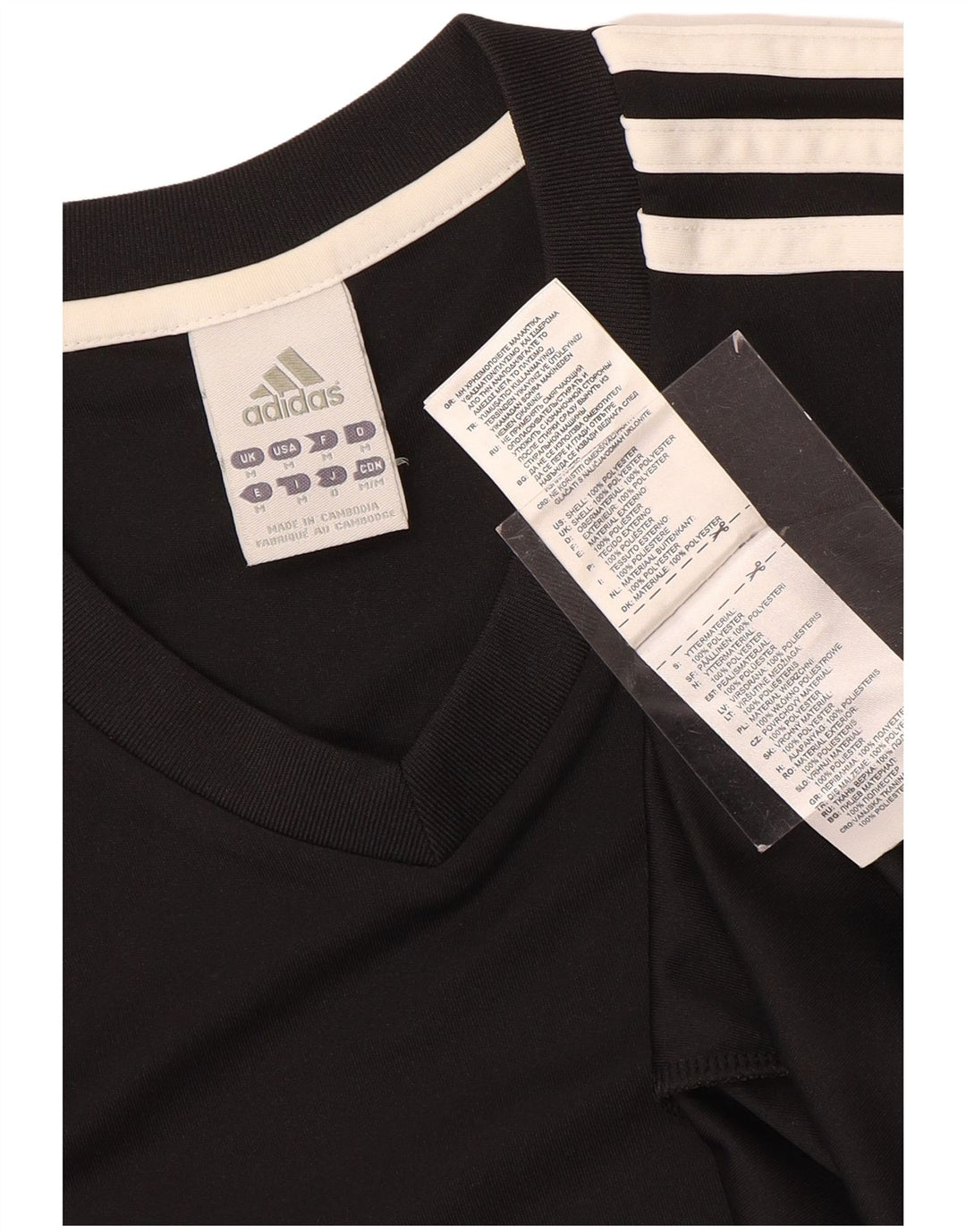 Adidas Mens Climalite Camiseta Top Médio Poliéster Preto