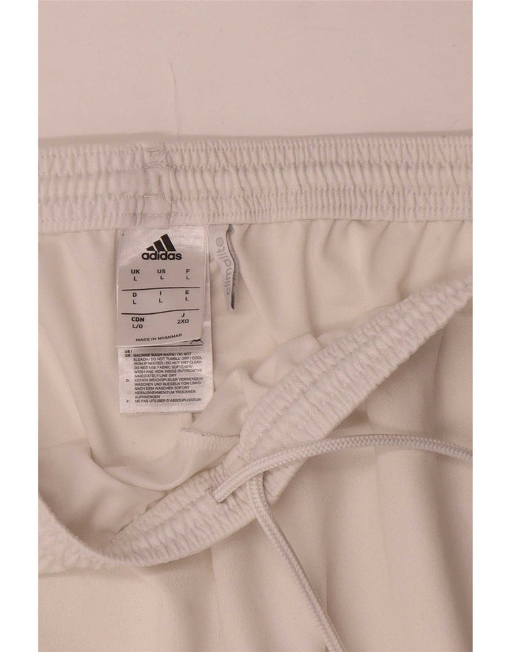 Adidas Mens Climalite Sport Shorts Grande Poliéster Branco