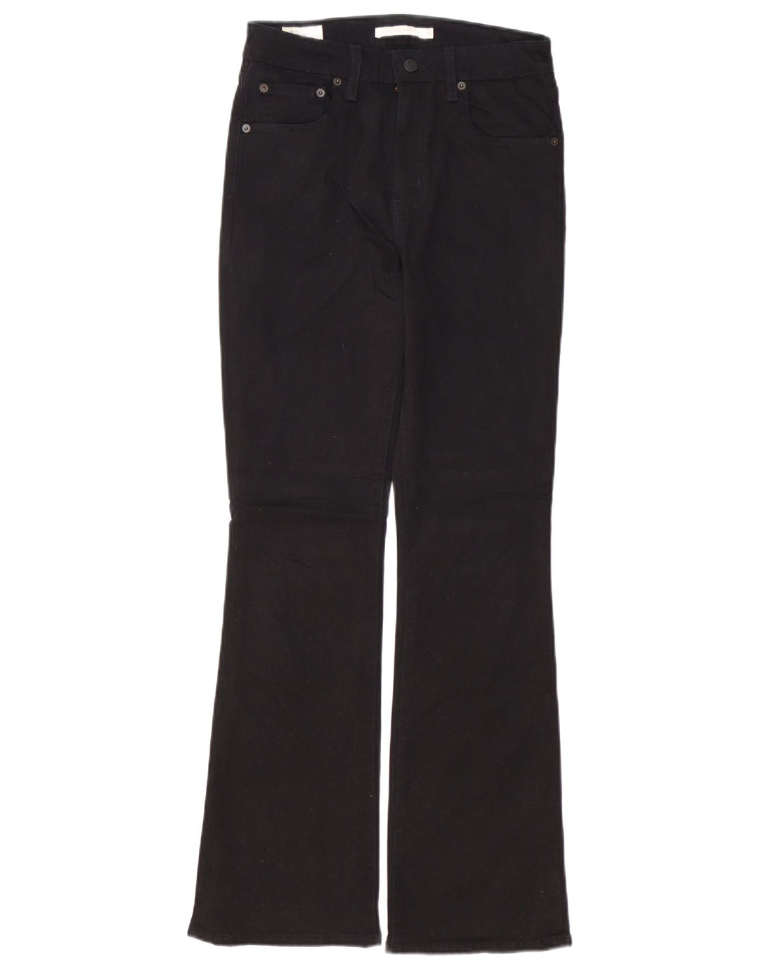 Calça jeans feminina LEVI'S 725 cintura alta bootcut W28 L30 algodão preto