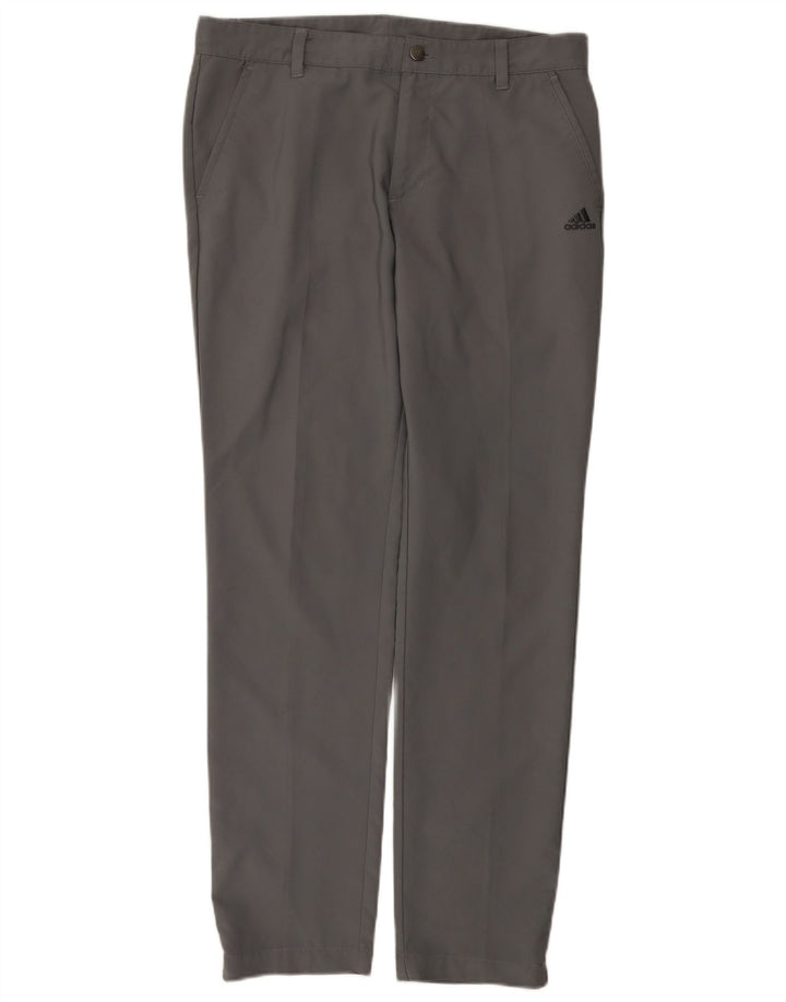 Calça Adidas Mens Slim Chino W32 L32 Cinza Poliéster
