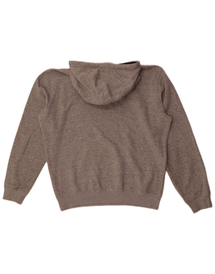 Jumper masculino com capuz gráfico Champion grande cinza manchado