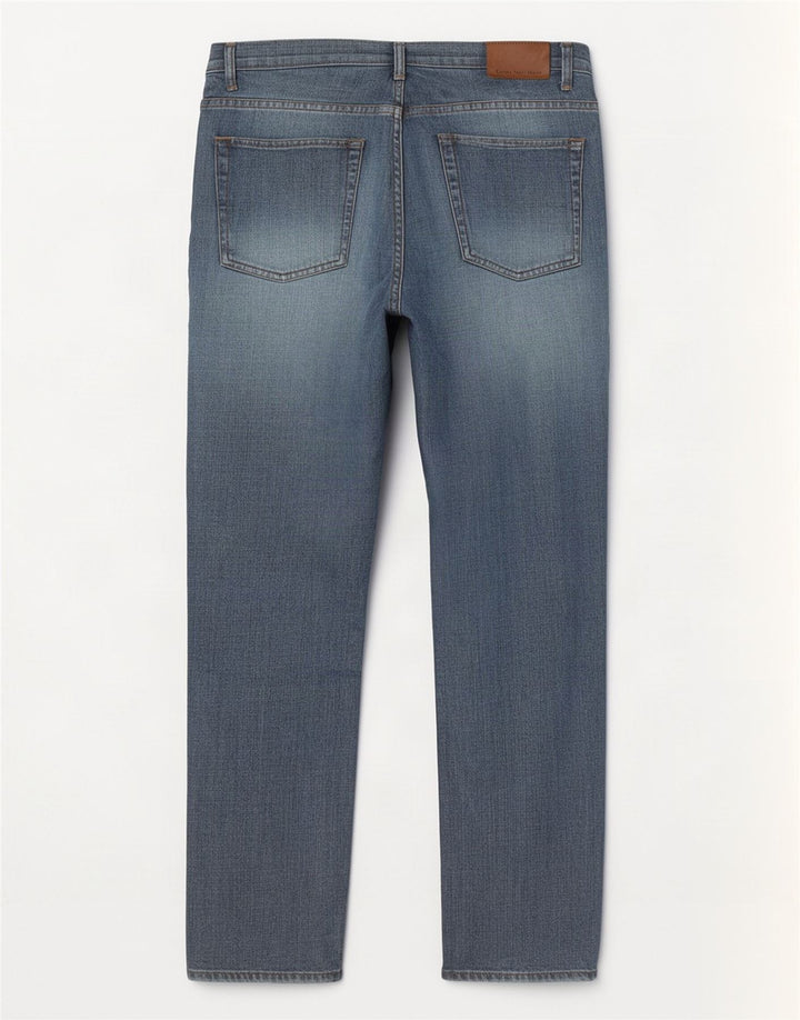 Calça jeans reta masculina Calvin Klein W32 L30 azul algodão
