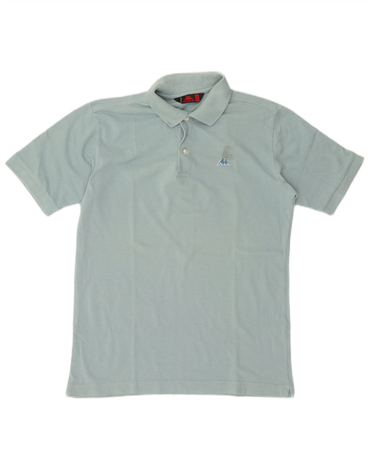 Camisa polo masculina Kappa algodão azul médio
