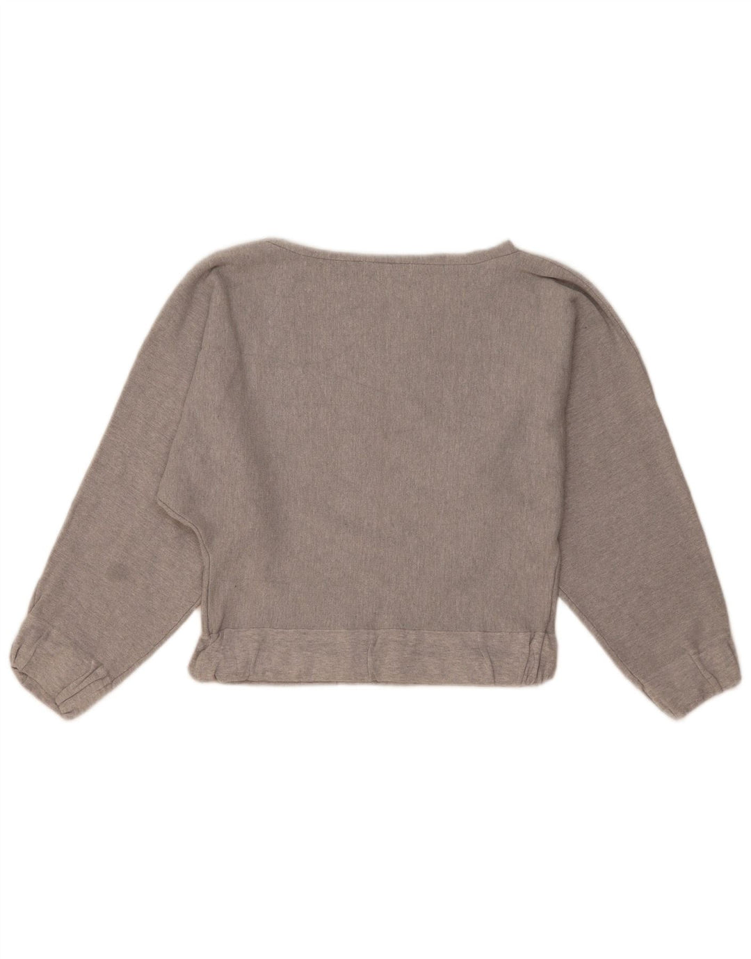 Moletom Zara feminino cropped UK 14 Viscose cinza médio
