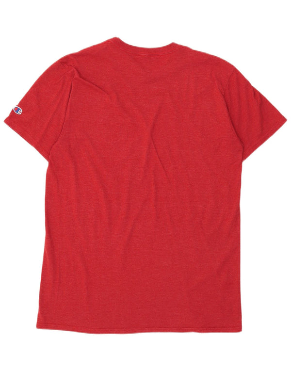 Camiseta masculina Champion Oklahoma Sooners com estampa gráfica grande vermelha