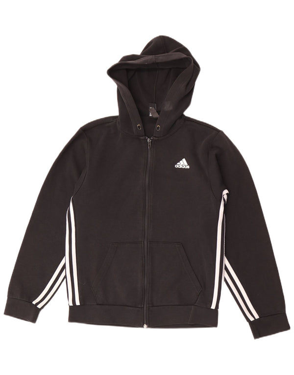 Adidas masculino zip moletom com capuz XS algodão preto