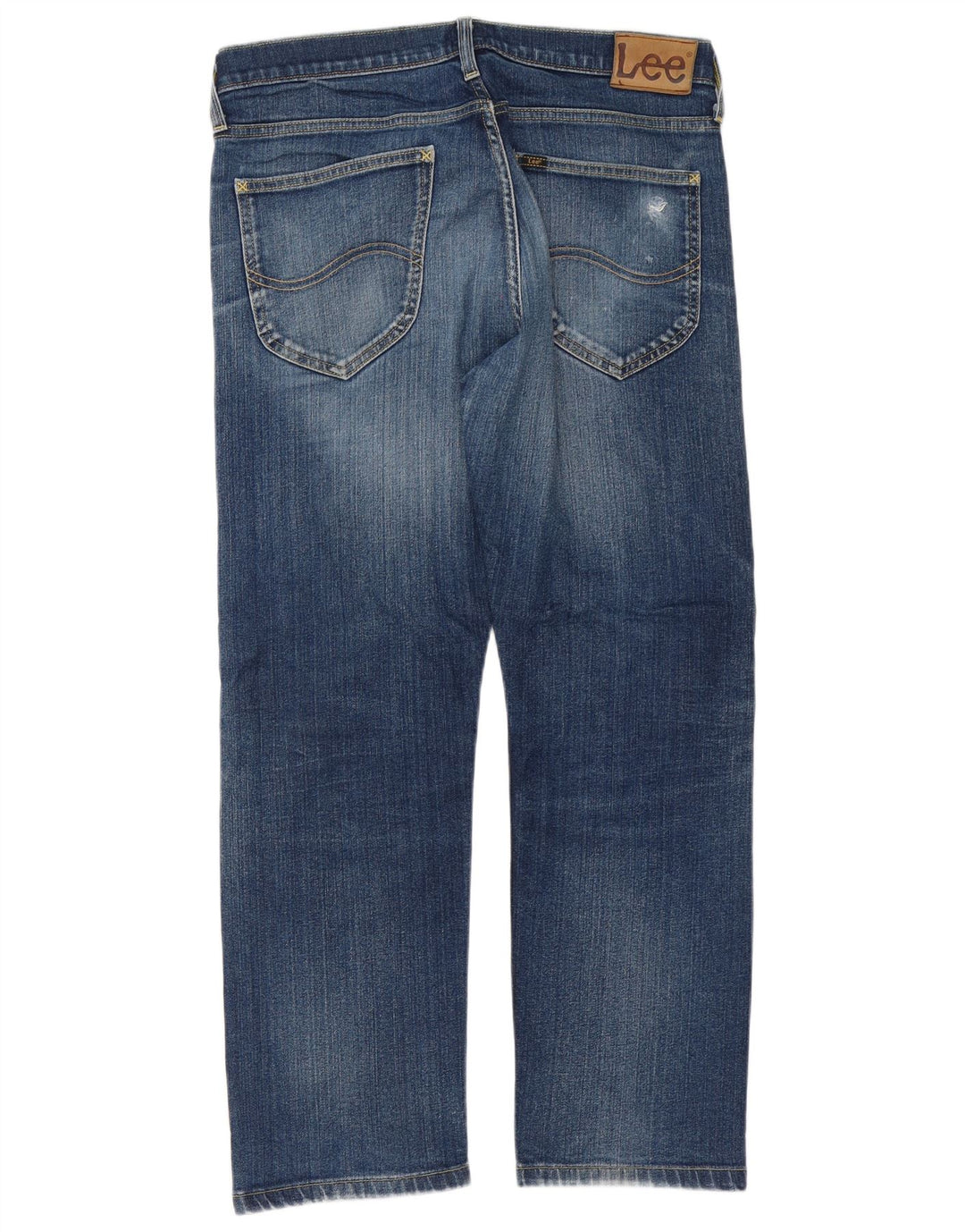 Lee Mens Blake Straight Jeans W34 L28 Azul Algodão