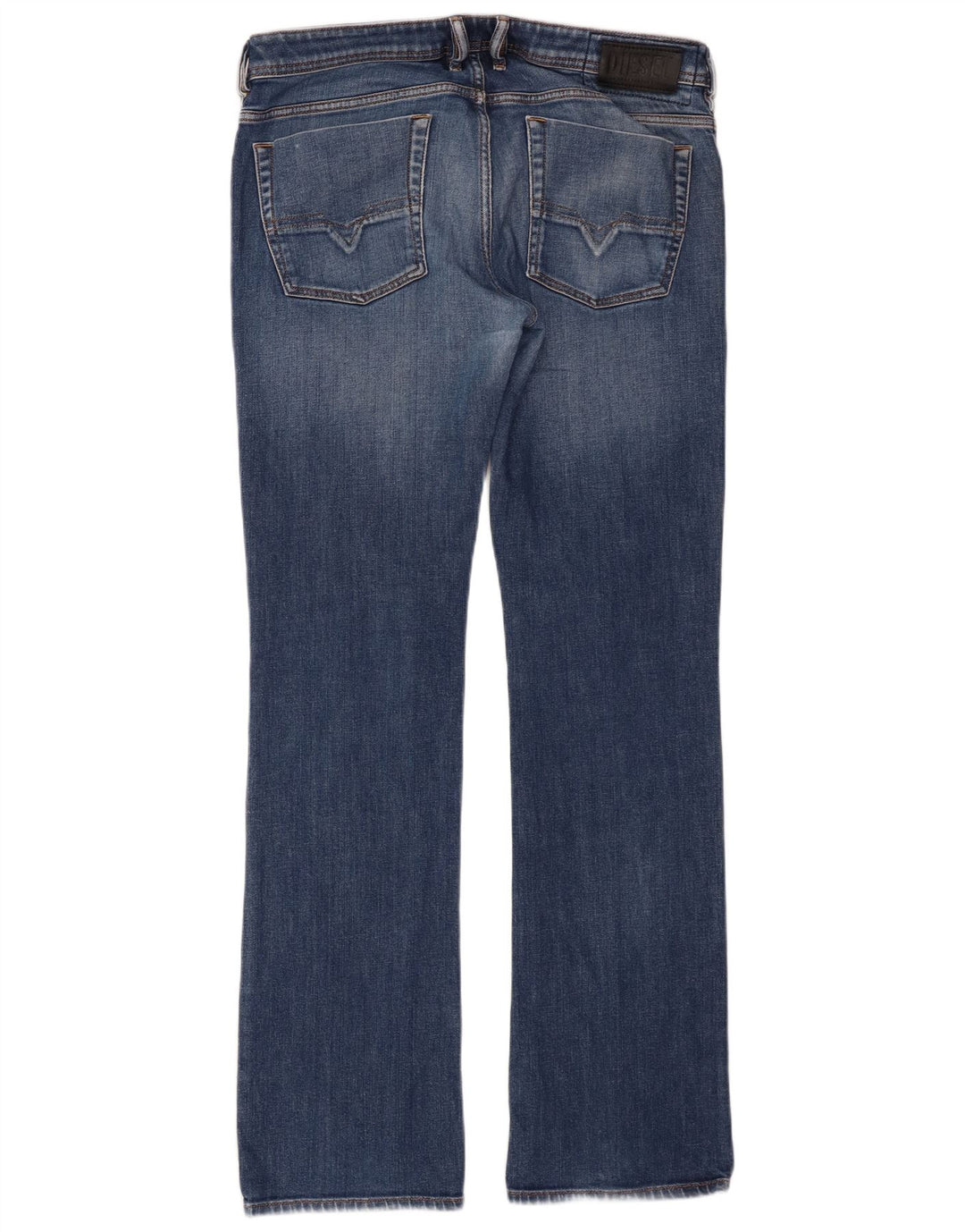 Diesel Masculino Bootcut Jeans W34 L34 Azul Algodão