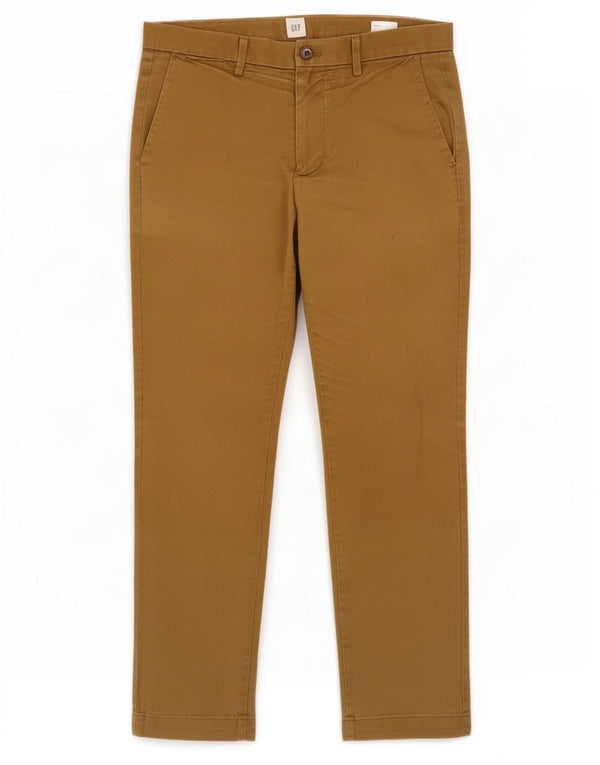 Calça Chino Slim Masculina Gap W32 L30 Algodão Bege