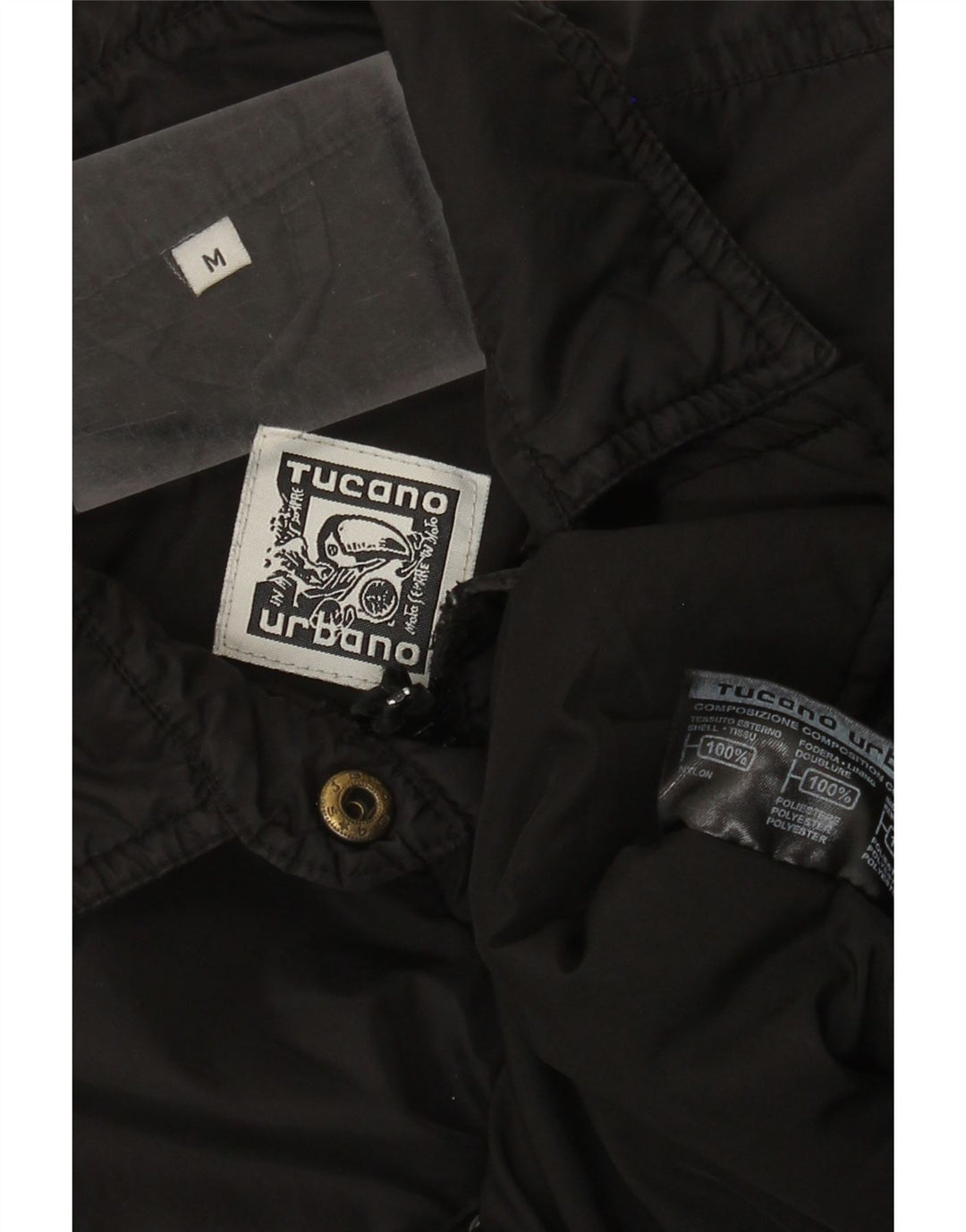 Jaqueta corta-vento feminina Tucano Urbano UK 14 médio preto nylon