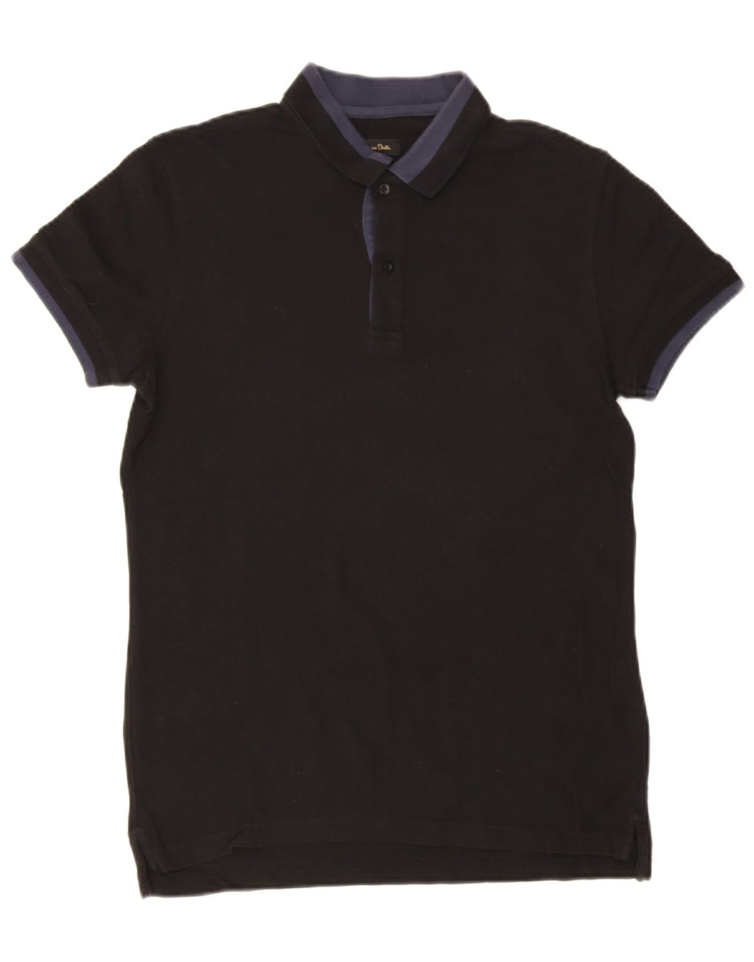 Camisa polo masculina Massimo Dutti casual fit média preta