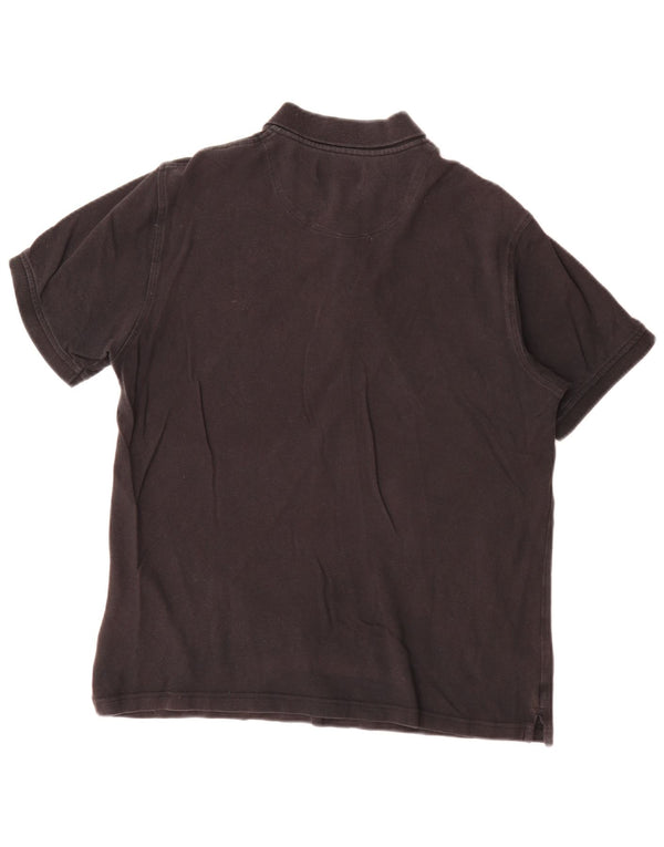 Camisa polo masculina Lyle & Scott XL de algodão preto