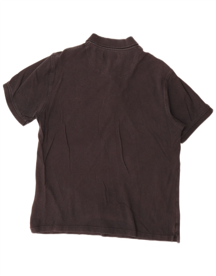 Camisa polo masculina Lyle & Scott XL de algodão preto