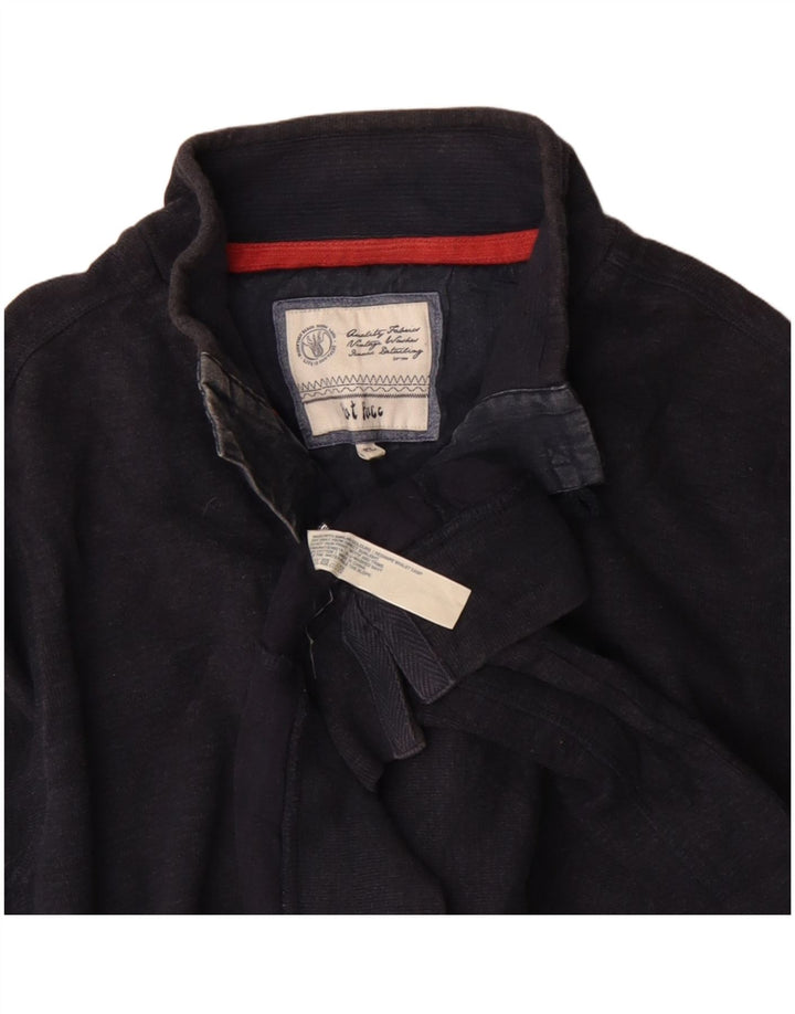 Suéter masculino FAT FACE com gola redonda e algodão azul marinho