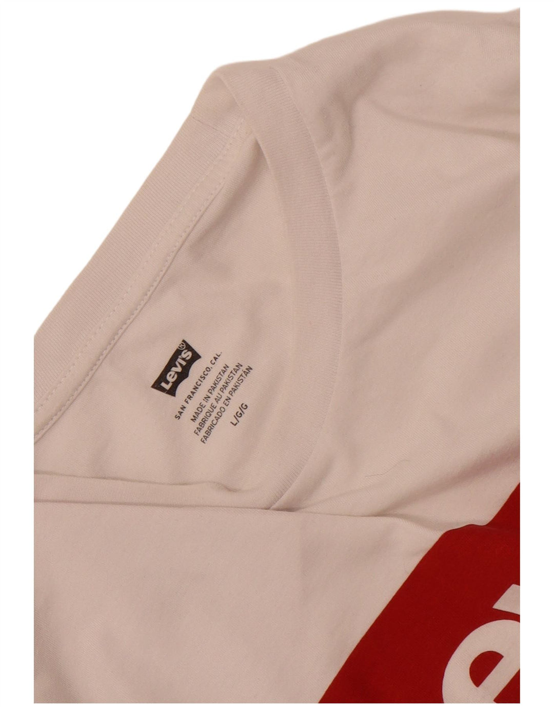 Camiseta gráfica masculina Levi's Top grande branco