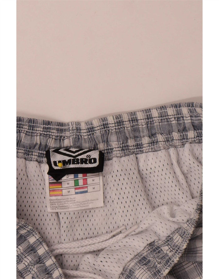 Umbro Mens Sport Shorts Médio Azul Marinho Xadrez Nylon