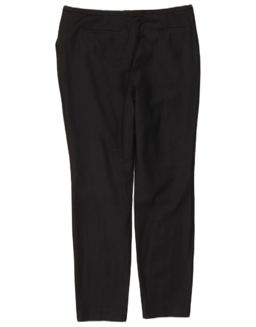 Calça de terno slim feminina Ted Baker tamanho 2 pequeno W30 L28 lã preta