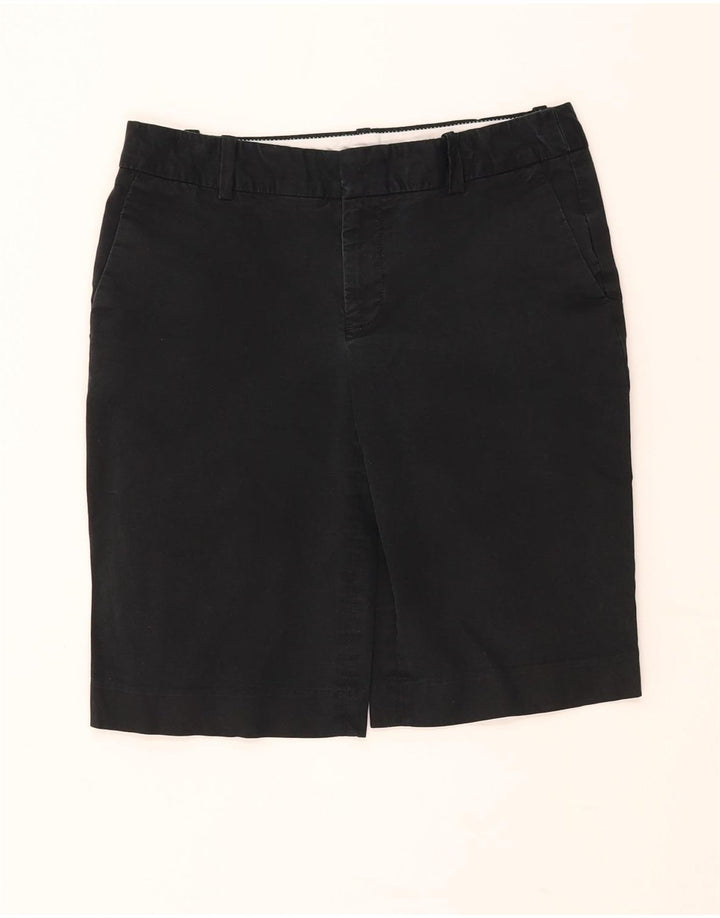 EDDIE BAUER Bermuda feminina US 2 XS W28 algodão preto