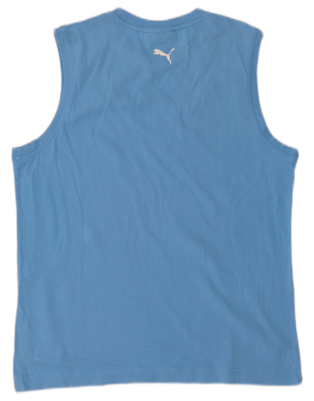 PUMA Mens Graphic Vest Top Grande Azul