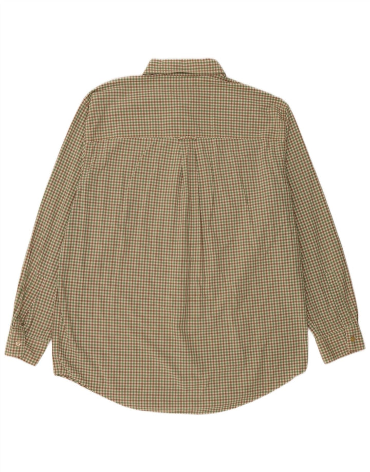 Camisa masculina Chaps grande algodão verde guingão