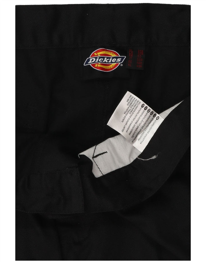 Calças cargo retas masculinas Dickies W34 L31 poliéster preto