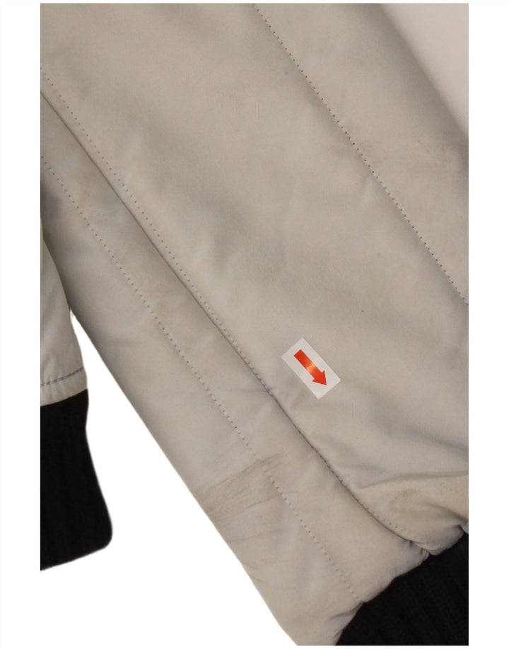Jaqueta bomber feminina com capuz REFRIGIWEAR UK 14 médio branco poliamida