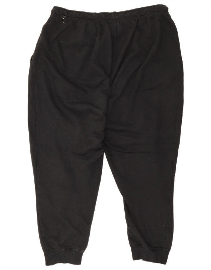 Nike masculino colheita calças de treino joggers grande algodão preto