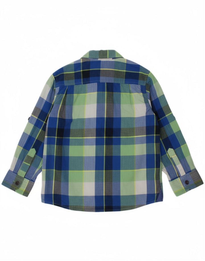 Camisa masculina TED BAKER 4-5 anos algodão xadrez verde