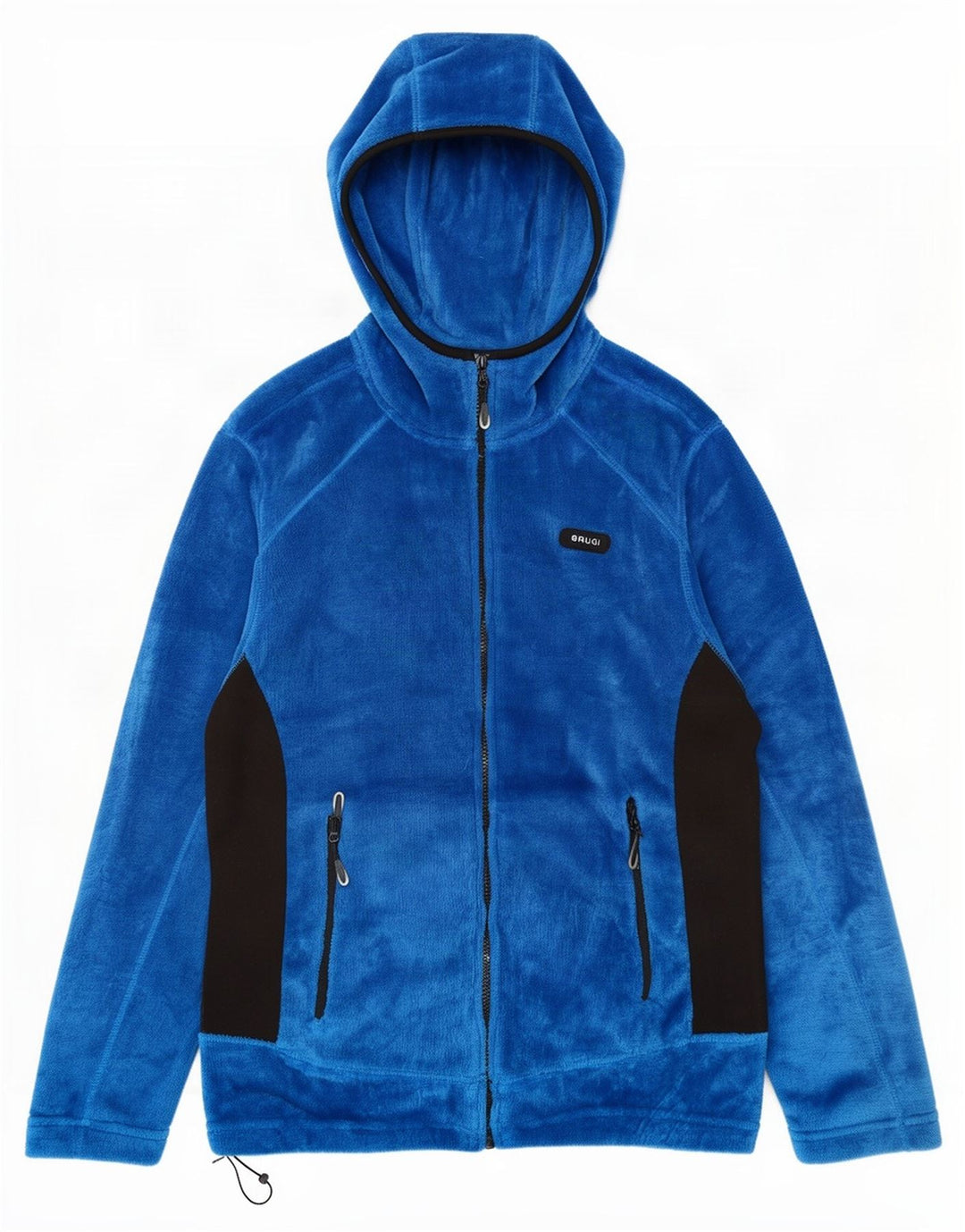 Jaqueta de lã com capuz masculina Brugi Reino Unido 40 grande poliéster azul Colourblock