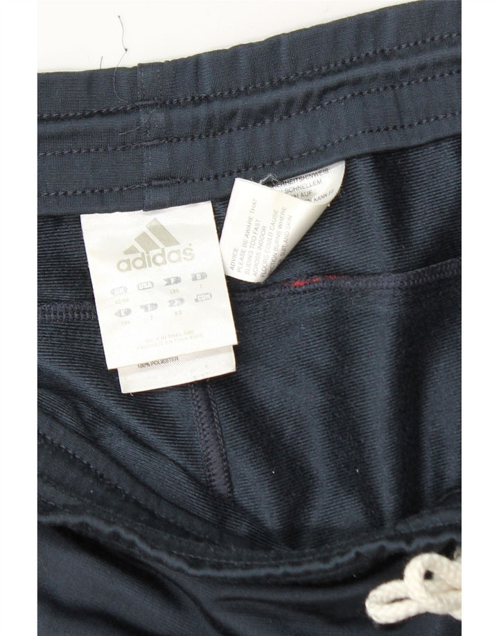 Calça de treino masculina Adidas 2XL poliéster azul marinho