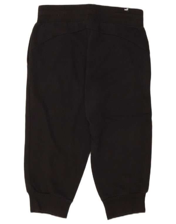 Puma Calça Capri Feminina Calça Joggers UK 10 Pequeno Algodão Preto