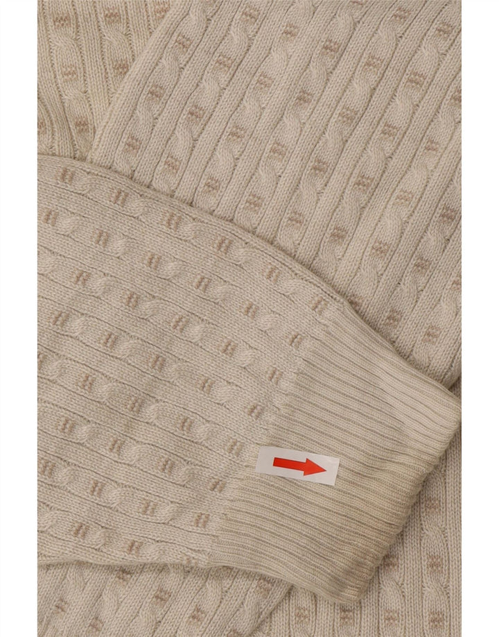 Suéter masculino Marks & Spencer com gola redonda e acrílico branco médio