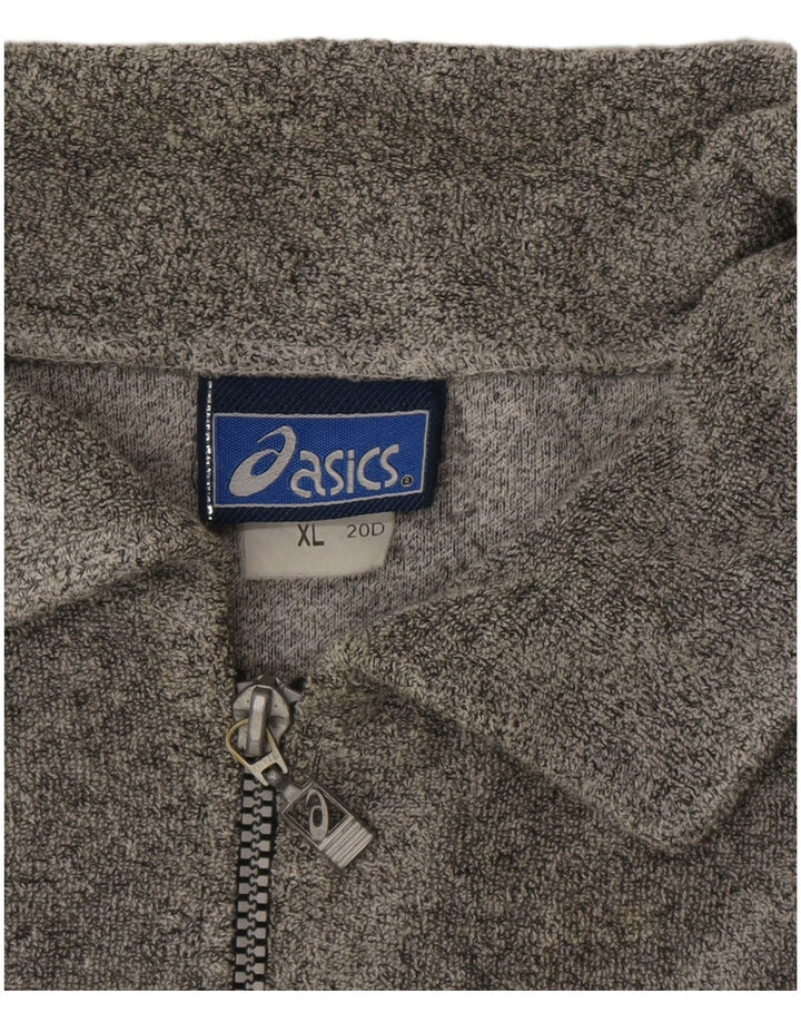 Jaqueta Asics Mens Graphic Tracksuit Top XL Cinza Algodão