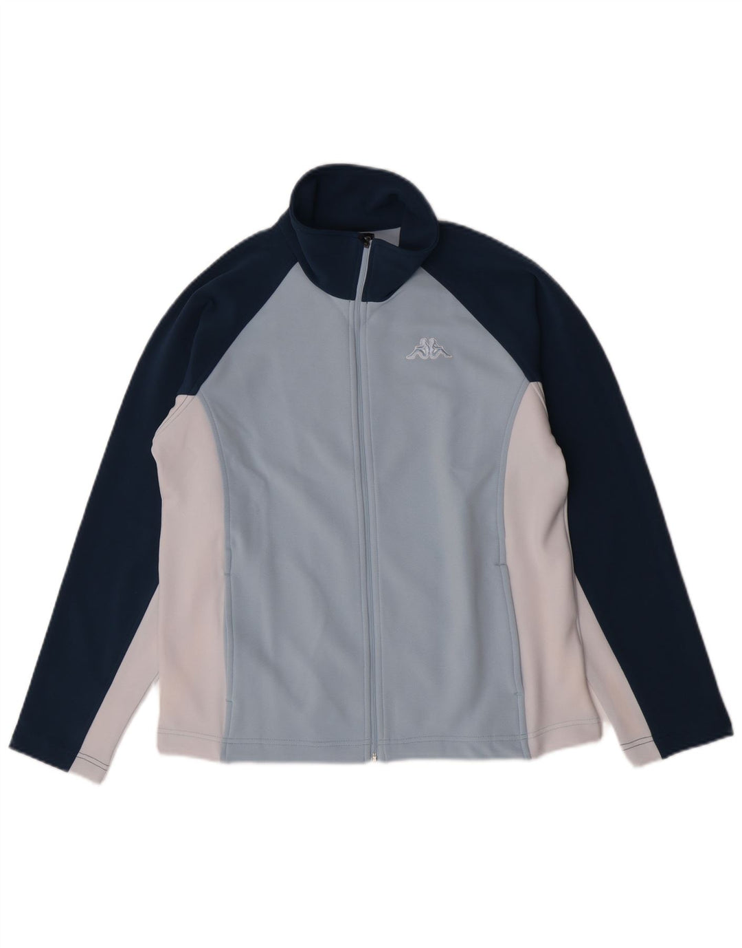 Jaqueta feminina Kappa UK 16 grande colorblock azul poliéster